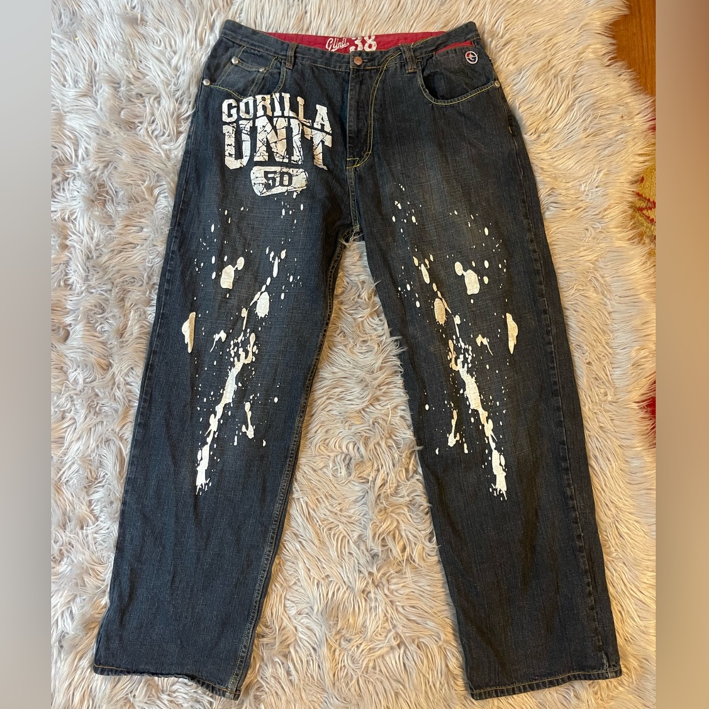 Y2K grunge skater g unit baggy jeans size 42